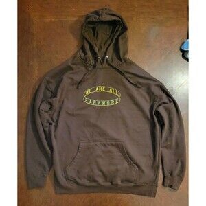 We Are All Paramore Hoodie Hooded Sweatshirt Brown Concert 2022 Tour - Size 2XL